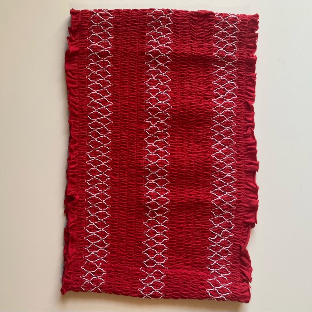 Garage Red Bandeau Top Medium